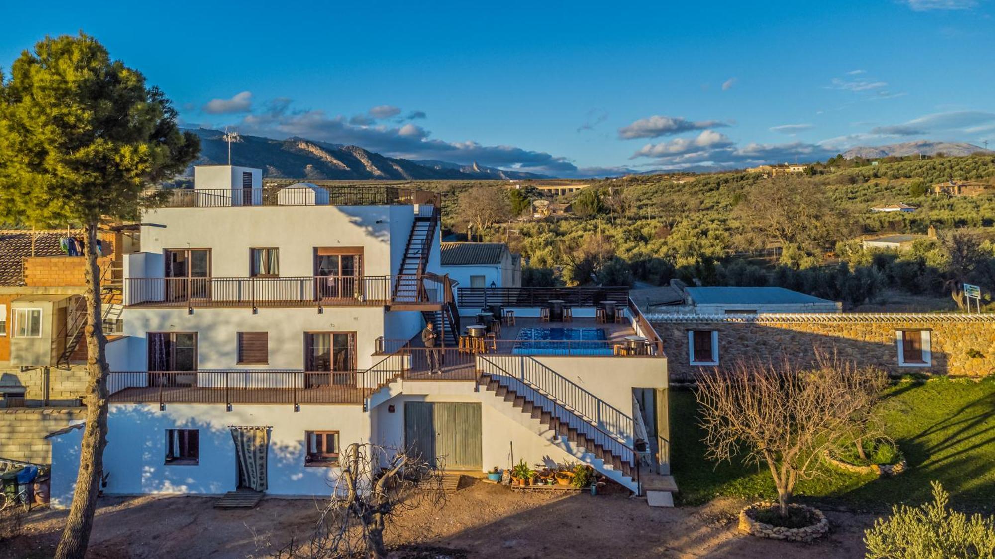 Apartamentos Turisticos Rurales Camino Rio Peralta 포조알콘 외부 사진
